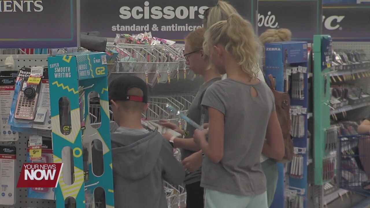 School supplies shopping on the tax free weekend